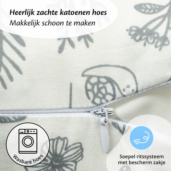 Makkelijk schoon te maken hoes voor je voedingskussen