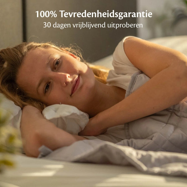 Verzwaringsdeken voor volwassenen, 100% tevreden, 30 dagen vrijblijvend uitproberen