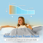 Restez au frais toute la nuit : la couverture accompagne la baisse de température du corps pendant le sommeil