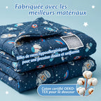 Billes de verre hypoallergéniques et coton certifié OEKO-TEX pour une pression douce et uniforme
