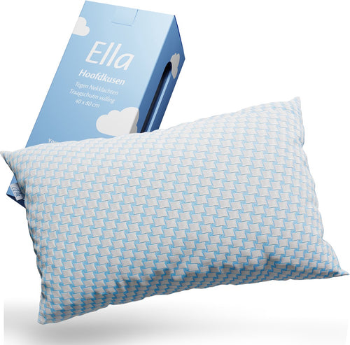 Oreiller 40 x 80 cm avec hauteur ajustable pour un soutien optimal et une réduction des douleurs cervicales.
