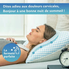 Oreiller ergonomique à mémoire de forme 40 x 80 cm - vue 2