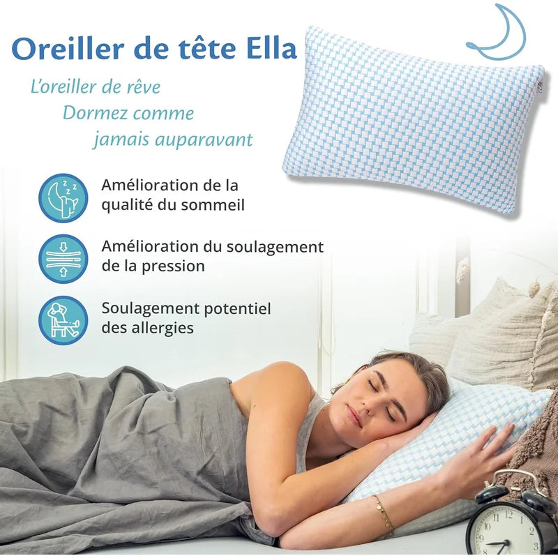 Oreiller ergonomique à mémoire de forme 40 x 80 cm - vue 3