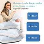 Oreiller ergonomique à mémoire de forme 40 x 80 cm - vue 9