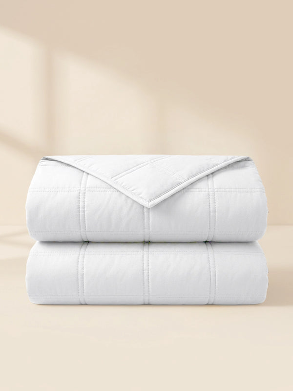 Couverture lestée blanche