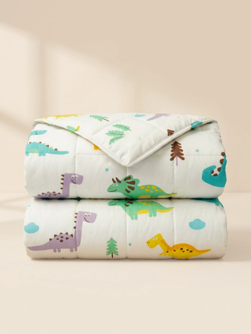 Ella Couverture Lestée Enfant - 2.4 kg | 90x120 cm | 15 - 25 kg / Dinosaure