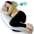 Coussin de grossesse en forme de J, tissu coton
