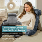 Coussin de lecture - Gris foncé, vue 1