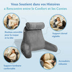 Coussin de lecture - Gris foncé, vue 2