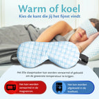 Masque de sommeil léger d'Ella Verzwaard, idéal pour un sommeil confortable avec un tissu rafraîchissant et chaud.